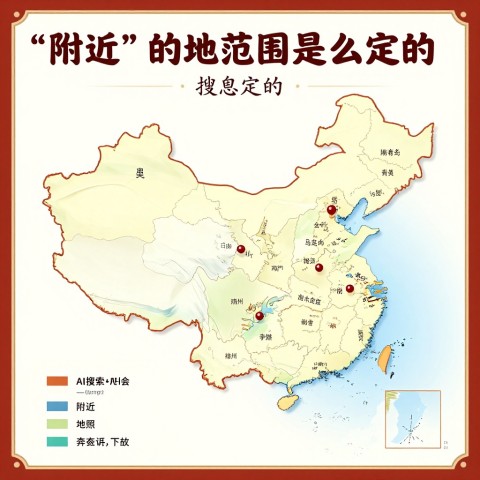 我想了解一下AI搜索里_附近_的地理范围是怎么定的