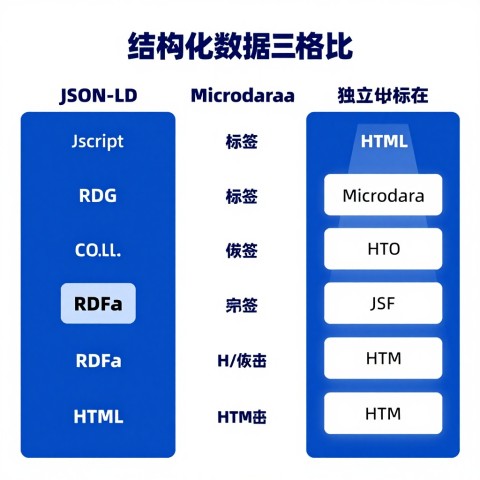 JSON-LD标记和Microdata标记的核心定义差异是什么