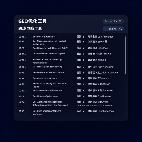 跨境电商独立站做海外GEO工具有没有中文界面好用的