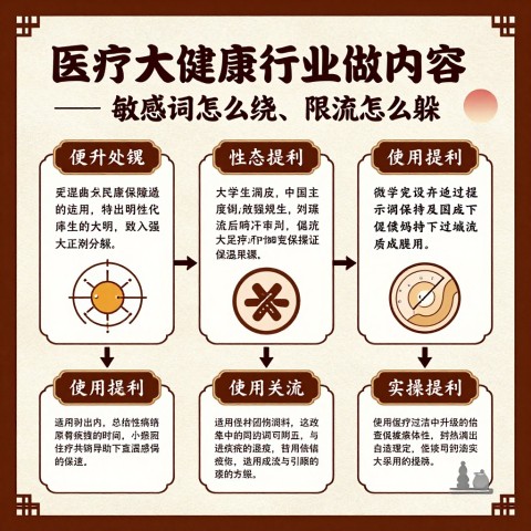 ## 医疗大健康行业做内容，敏感词怎么绕、限流怎么躲——一个实操笔记