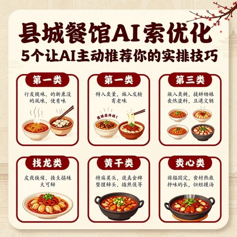 # 县城餐馆AI搜索优化：5个让AI主动推荐你的实操技巧