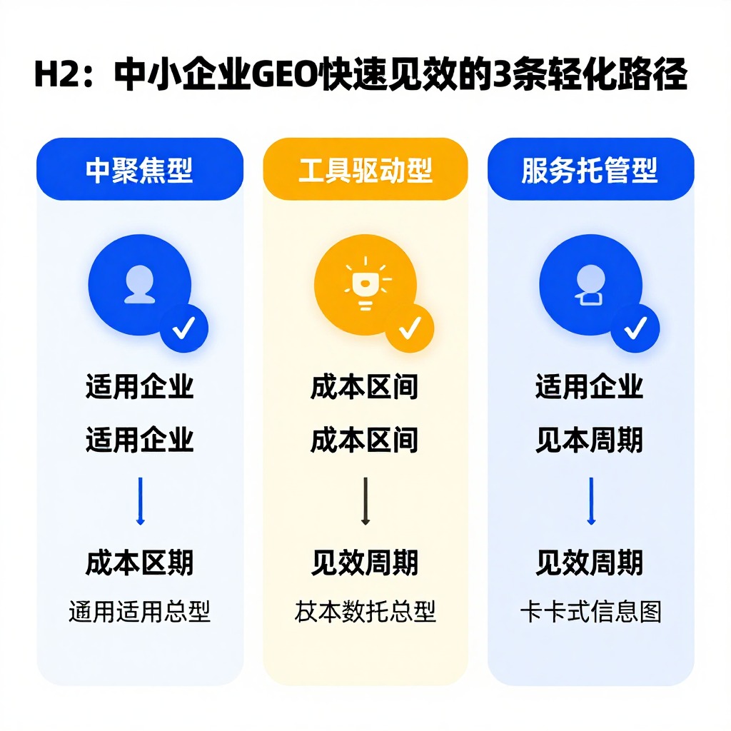中小企业做GEO快速见效的打法趋势是什么