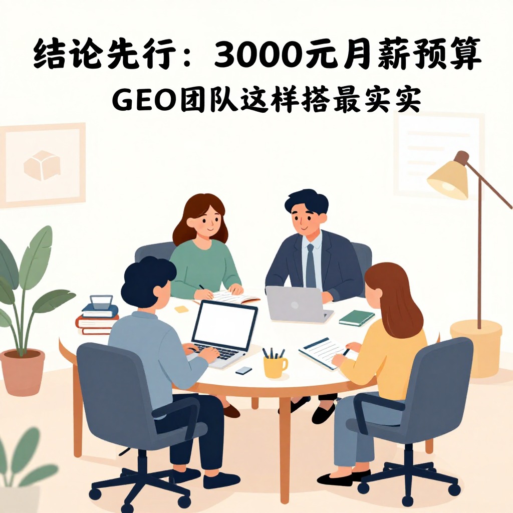 一、结论先行：3000元月薪预算，GEO团队这样搭最务实 场景插图