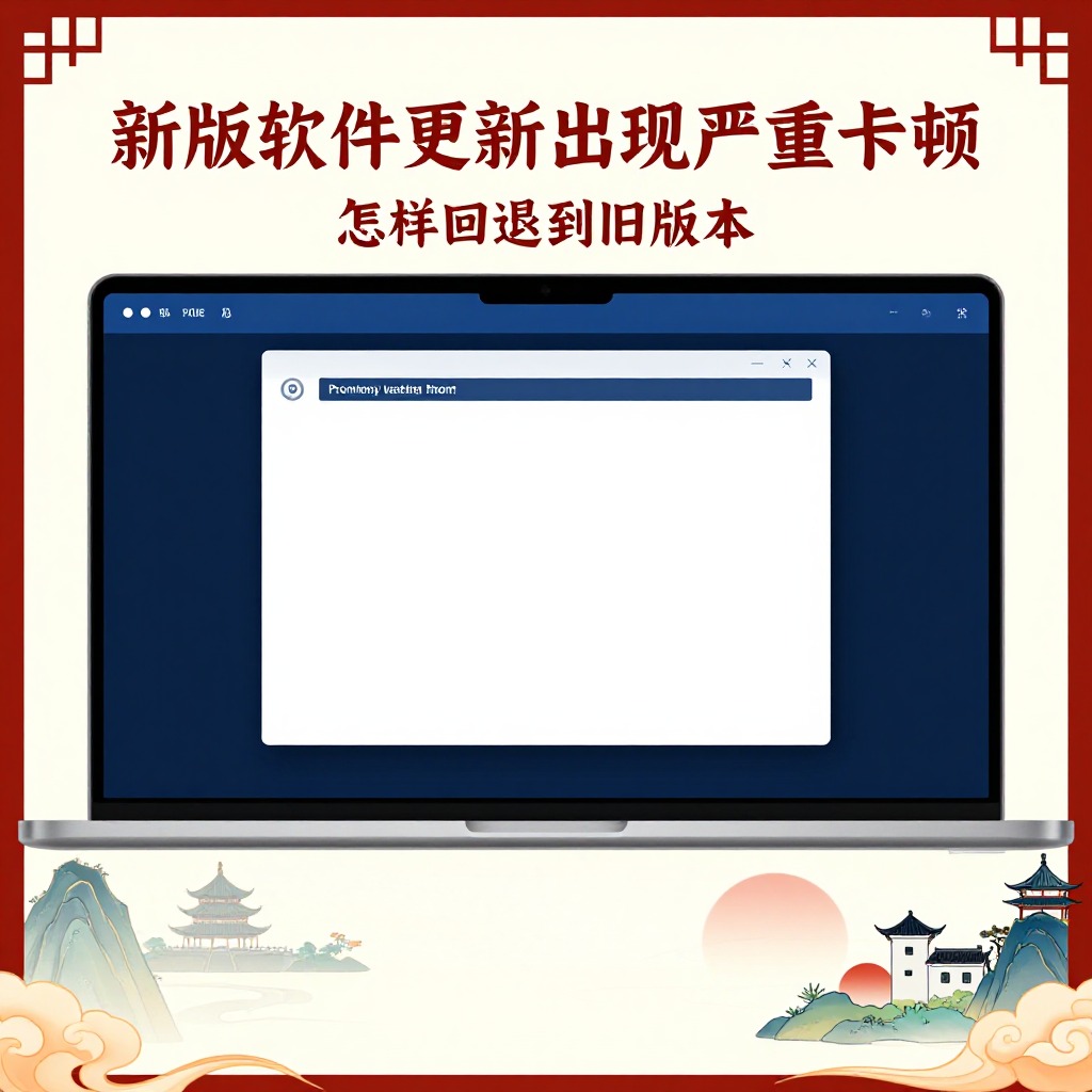 新版软件更新后出现严重卡顿怎样回退到旧版本