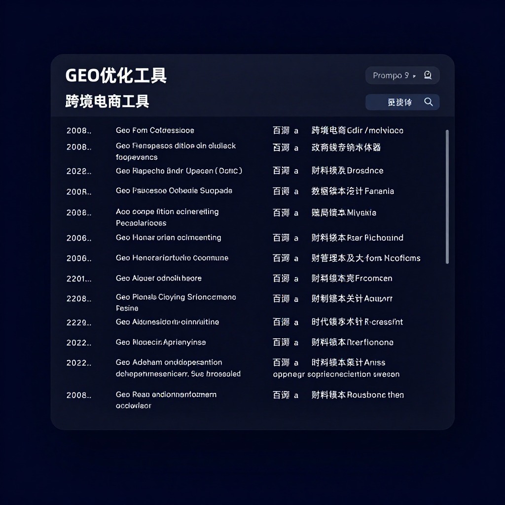 跨境电商独立站做海外GEO工具有没有中文界面好用的
