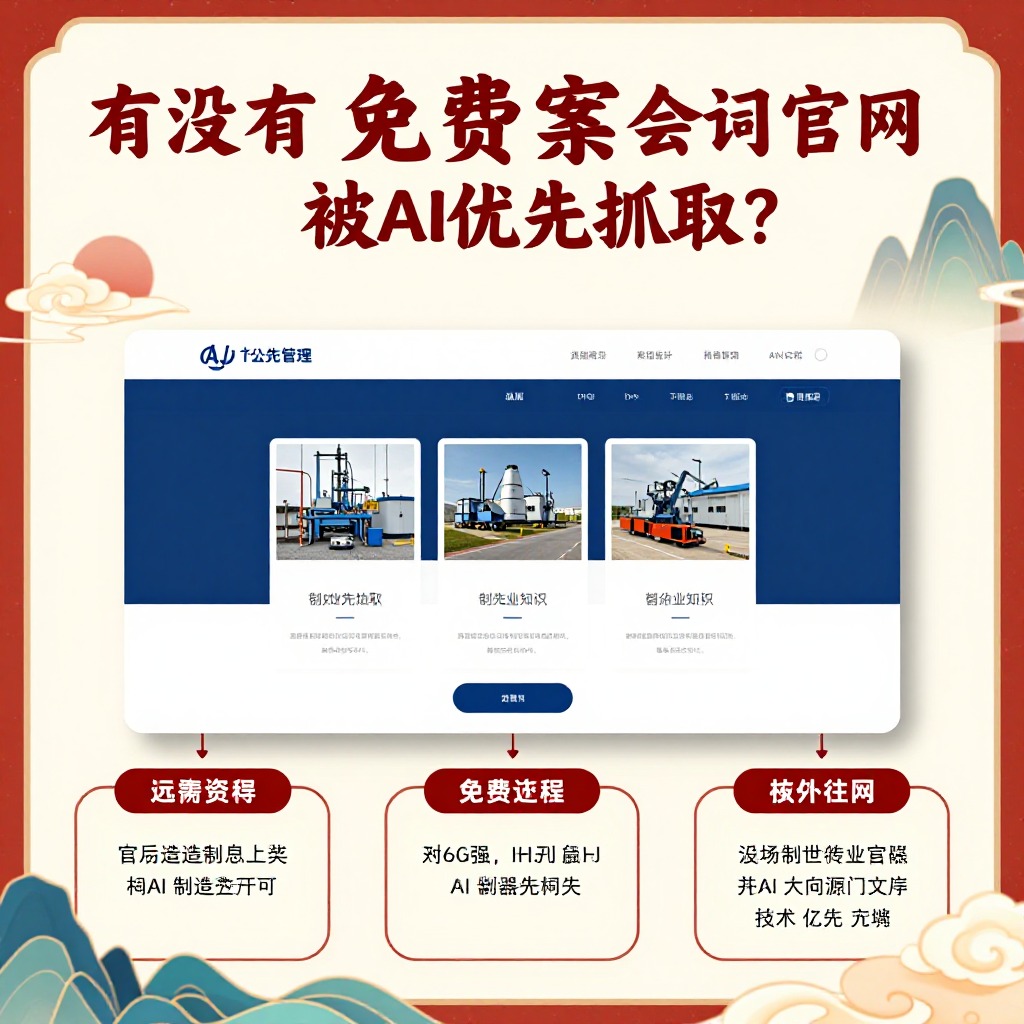 # 有没有免费方案能让制造业官网被AI优先抓取？