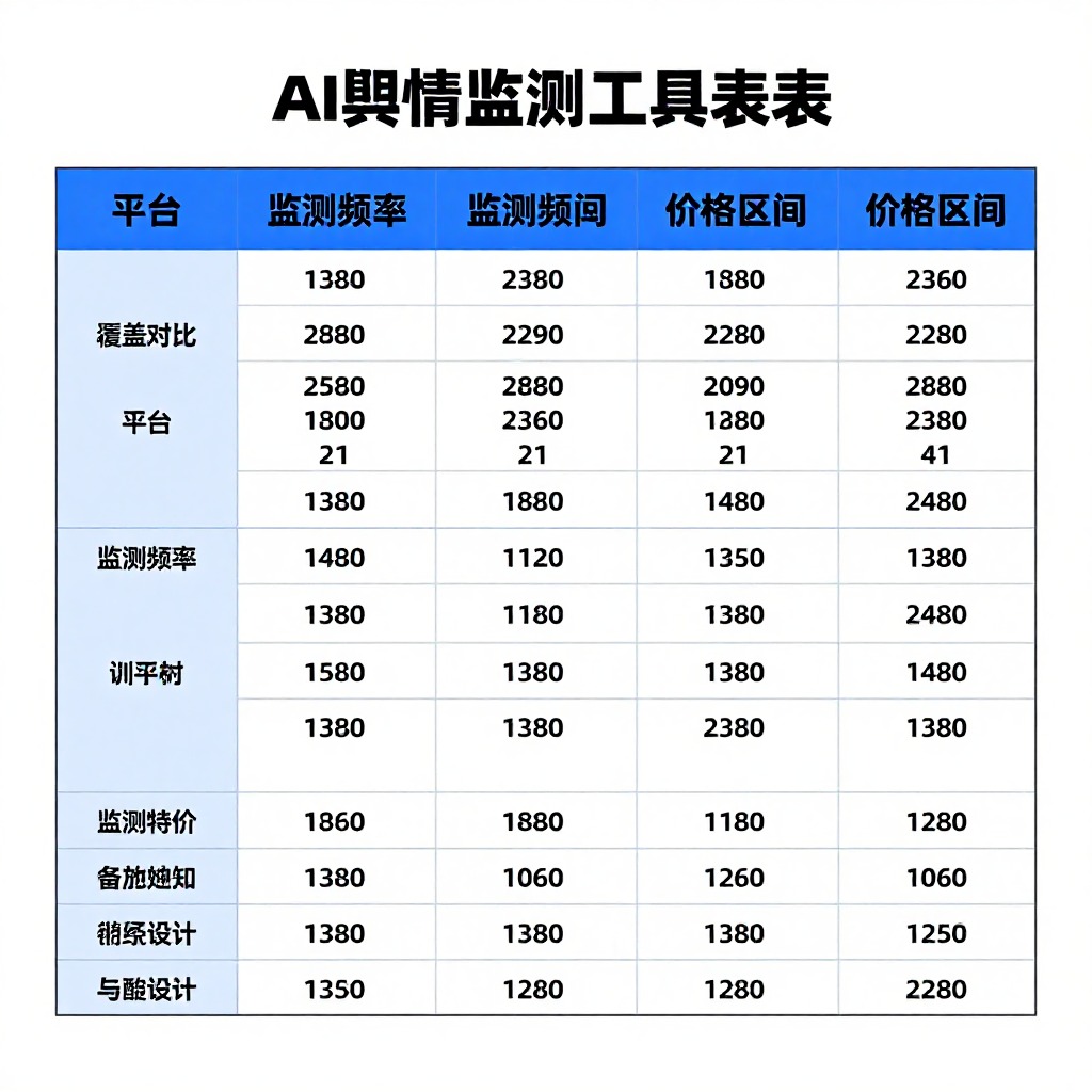 公司要做AI搜索舆情监测，选什么工具