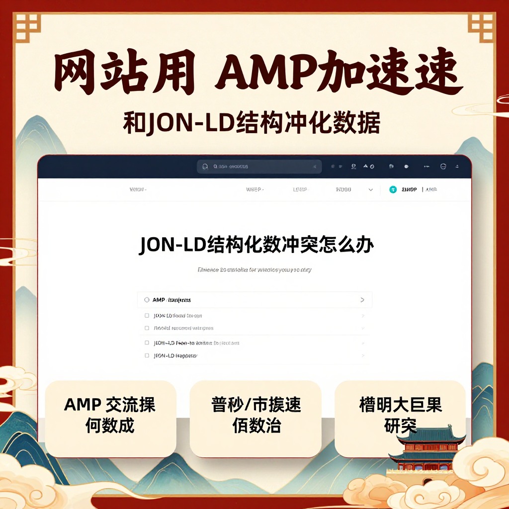 网站用了AMP加速，和JSON-LD结构化数据冲突怎么办