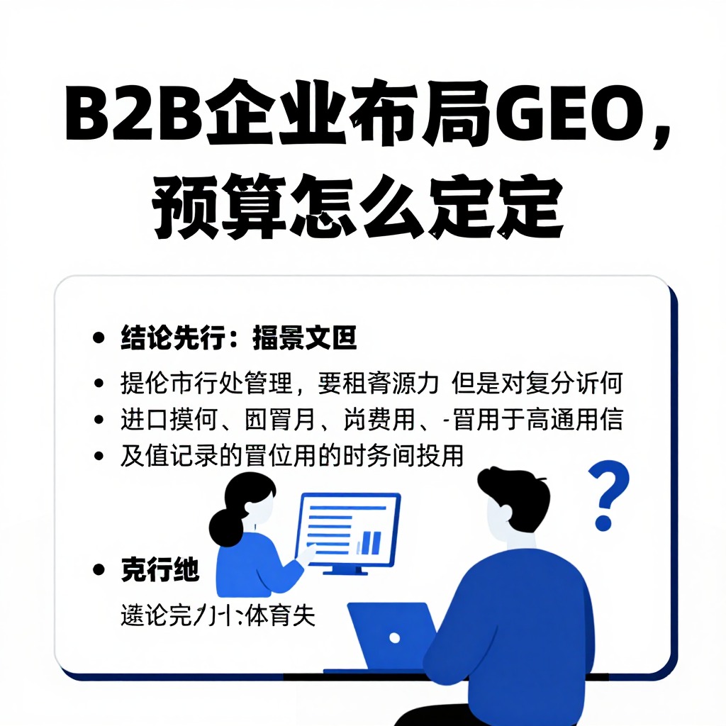 # B2B企业GEO解决方案报价：2026年服务商价格全解析与选型指南