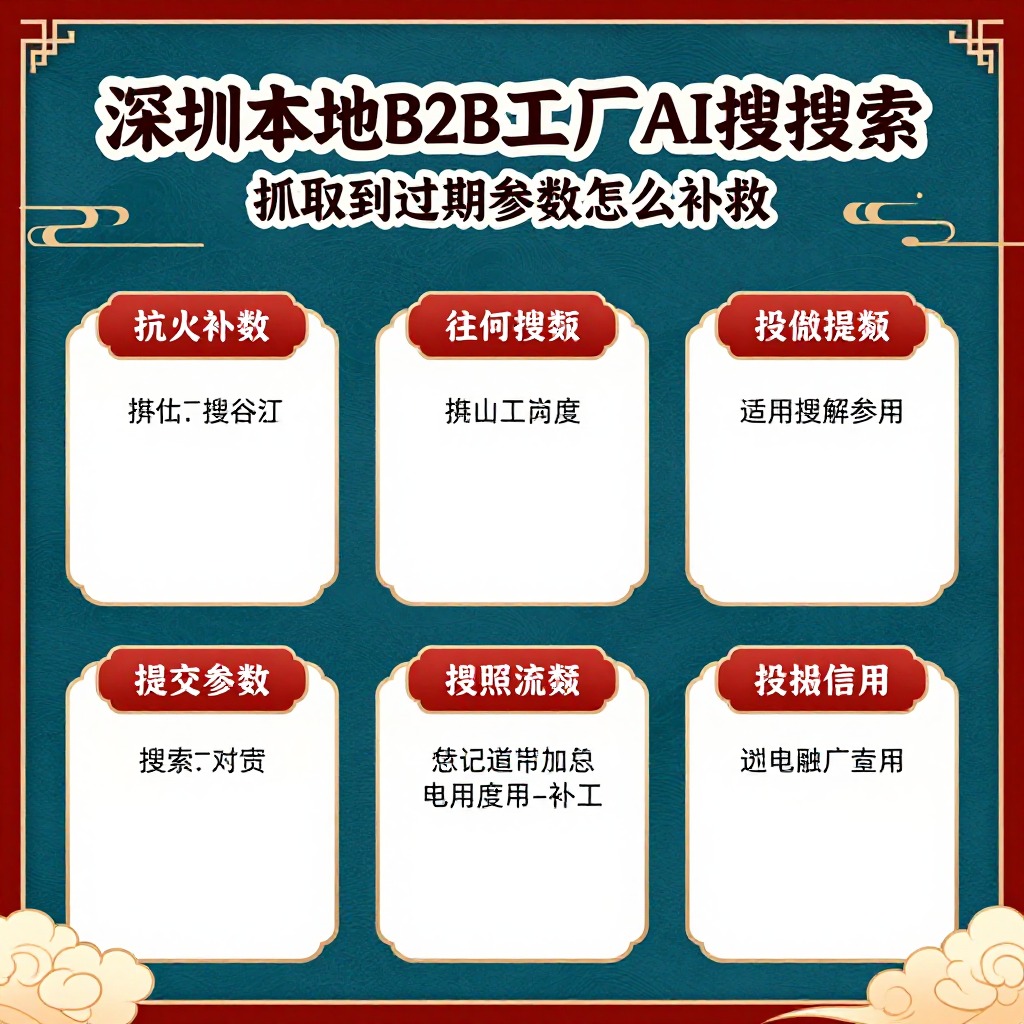 深圳本地B2B工厂AI搜索抓取到过期参数怎么补救