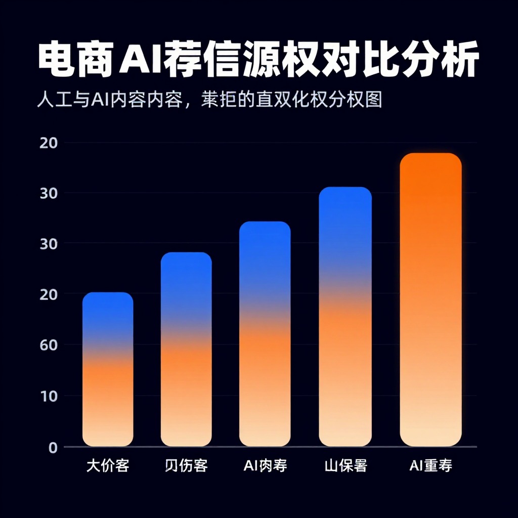 人工撰写内容与AI辅助生成内容在信源权重上有差异吗