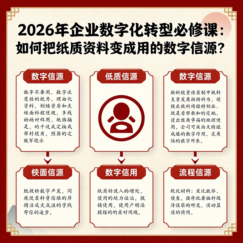 # 2026年企业数字化转型必修课：如何把纸质资料变成可用的数字信源？