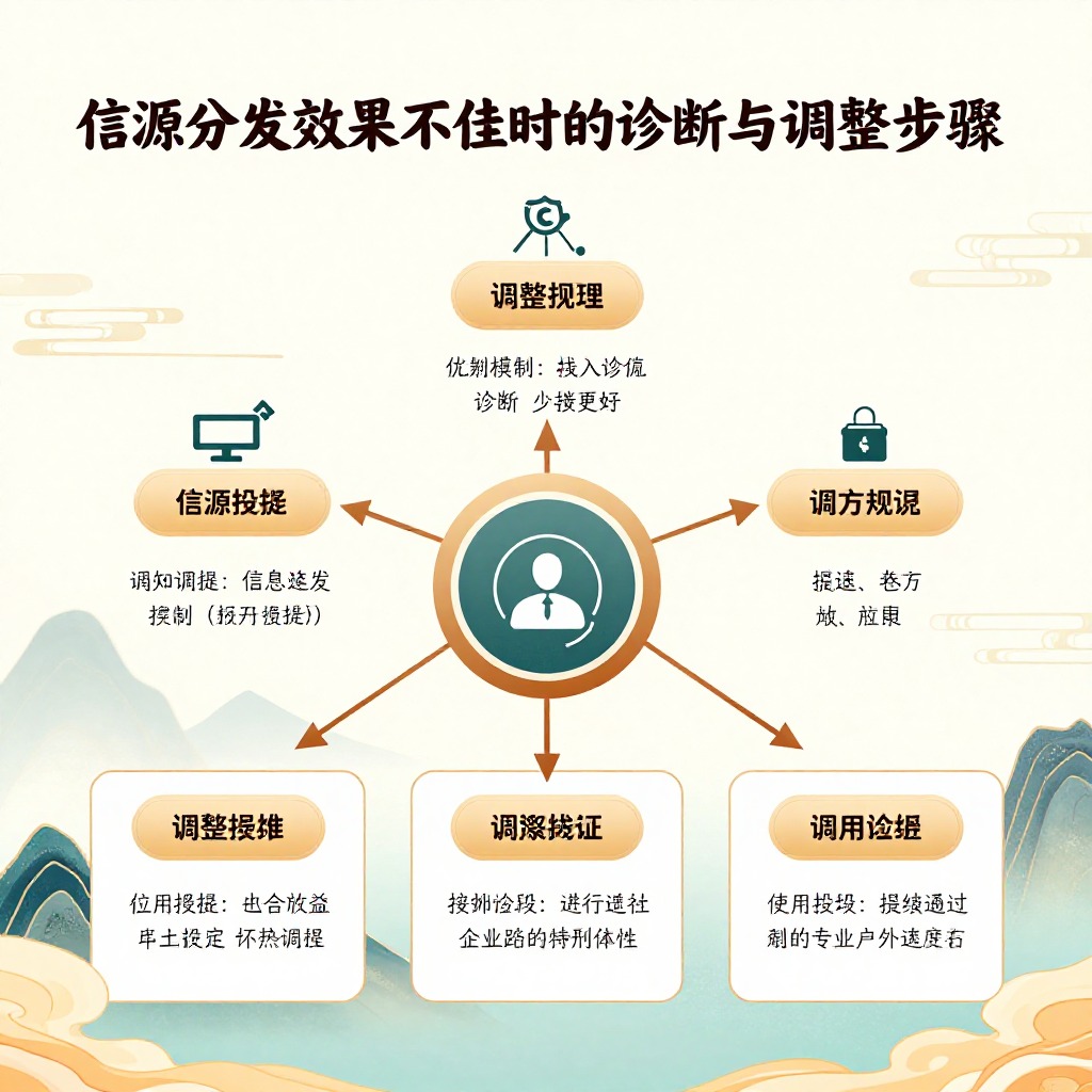 信源分发效果不佳时的诊断与调整步骤是什么