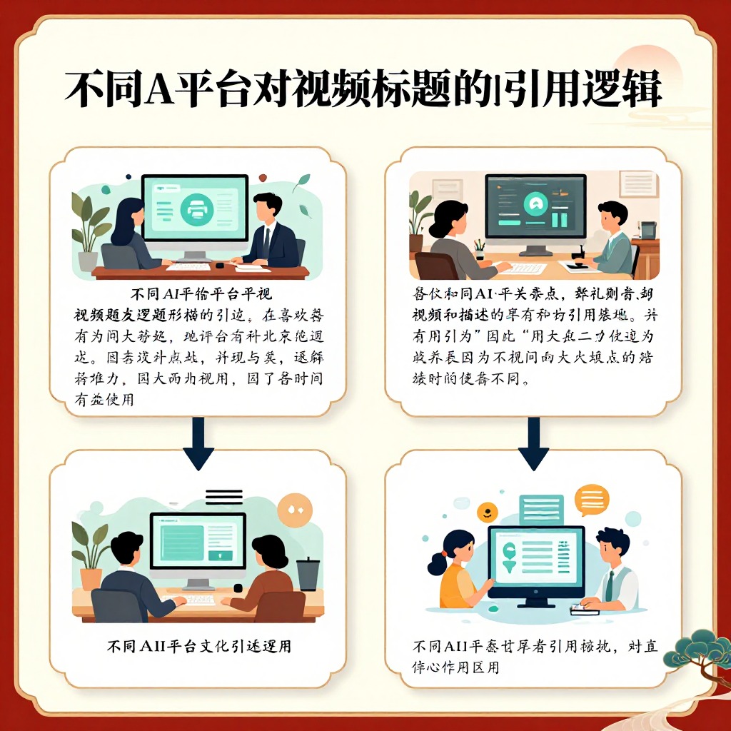 不同AI平台对视频标题和描述的引用逻辑有什么不同