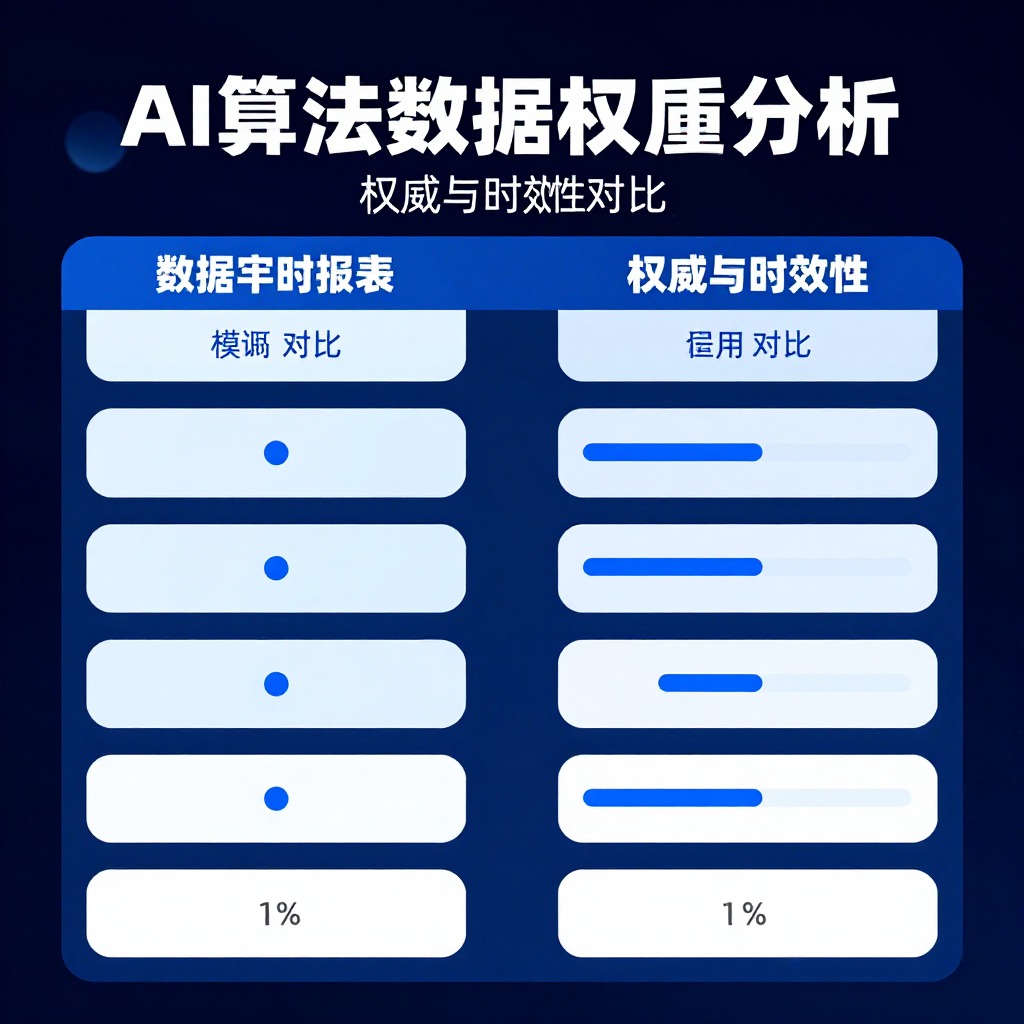 怎么知道当前AI算法更看重权威来源还是新鲜度