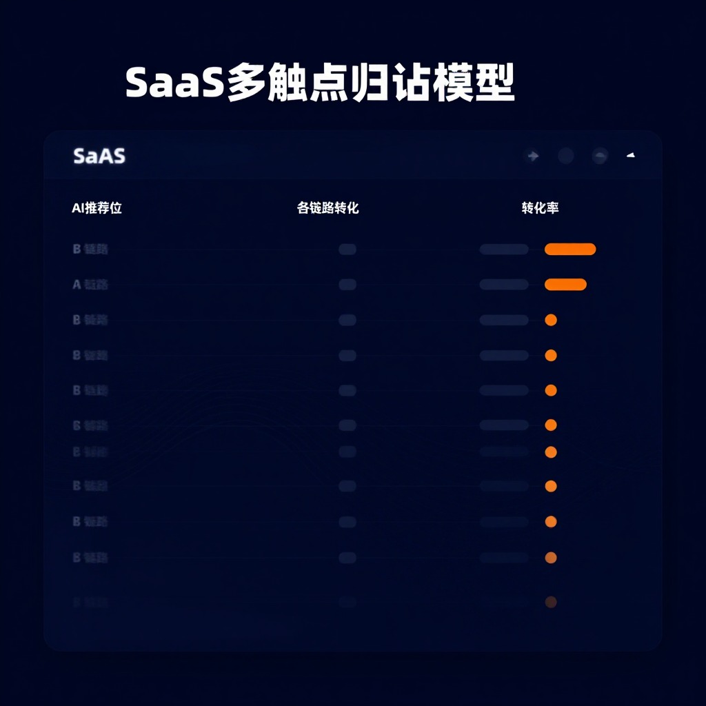 # 9个月实测：SaaS工具用多触点归因抢回AI推荐位的见效周期