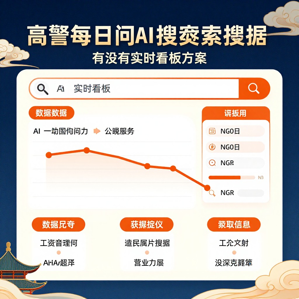 ## 高管每天问AI搜索数据有没有实时看板方案