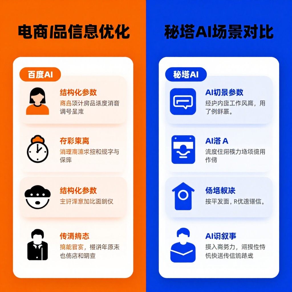 能帮我分析一下同一个关键词在百度AI和秘塔AI里搜索结果不同的原因吗